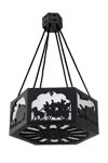 Lustre Carrosse en bois laqué noir. Les nouveaux éditeurs. Lustre Carrosse en bois laqué noir. Les nouveaux éditeurs.
