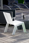 Chaise de jardin altuglas blanc . Acrila. Chaise de jardin altuglas blanc . Acrila.