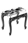 Chevet noir style Louis XVI plume. Acrila. Chevet noir style Louis XVI plume. Acrila.