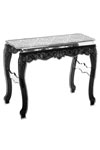 Console plexiglas Baroque motif blanc. Acrila. 