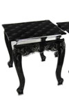 Grande table altuglass Capiton motif noir. Acrila. 