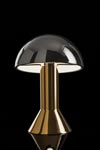 Lampe de table en céramique or et platine. Aldo Bernardi. Lampe de table en céramique or et platine. Aldo Bernardi.