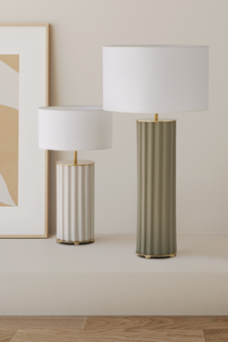 Green and gold table lamp Sonica. Aromas. 