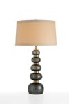 Grande lampe en verre couleur nuit abat-jour beige Lucien . Arteriors. Grande lampe en verre couleur nuit abat-jour beige Lucien . Arteriors.