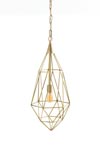 Suspension en laiton poli Stella . Arteriors. Suspension en laiton poli Stella . Arteriors.