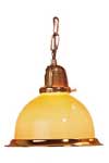 Bateau suspension jaune en verre. Artistar. Bateau suspension jaune en verre. Artistar.