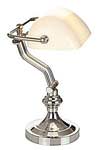 Biblio nickel mat blanc 2 lampe de bureau. Artistar. Biblio nickel mat blanc 2 lampe de bureau. Artistar.