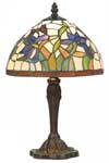 Iris bleu lampe style Tiffany à fleurs bleues grand modèle. Artistar. Iris bleu lampe style Tiffany à fleurs bleues grand modèle. Artistar.