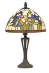 Iris bleu lampe style Tiffany à fleurs bleues petit modèle. Artistar. Iris bleu lampe style Tiffany à fleurs bleues petit modèle. Artistar.