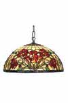 Iris rouge Suspension double style Tiffany. Artistar. Iris rouge Suspension double style Tiffany. Artistar.
