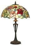 Orchidée lampe style Tiffany rouge moyen modèle. Artistar. Orchidée lampe style Tiffany rouge moyen modèle. Artistar.