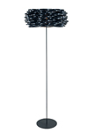 Lampadaire noir en polypropylène Aros . Arturo Alvarez. Lampadaire noir en polypropylène Aros . Arturo Alvarez.