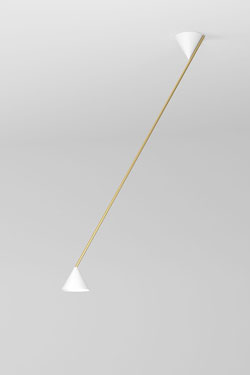 Large white pendant lamp Hat light 444. Atelier Areti. 