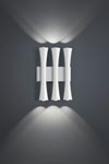 Applique triple en métal laqué blanc . Baulmann Leuchten. Applique triple en métal laqué blanc . Baulmann Leuchten.