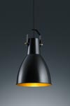 Suspension longue en métal noir mat style industriel. Baulmann Leuchten. Suspension longue en métal noir mat style industriel. Baulmann Leuchten.