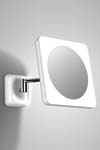 i Kwadrat 2 miroir carré mural à LED sur bras orientable. bpe:LICHT. i Kwadrat 2 miroir carré mural à LED sur bras orientable. bpe:LICHT.
