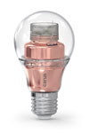 Ampoule LED connectée par bluetooth, Smart Look version cuivrée. Carus. Ampoule LED connectée par bluetooth, Smart Look version cuivrée. Carus.