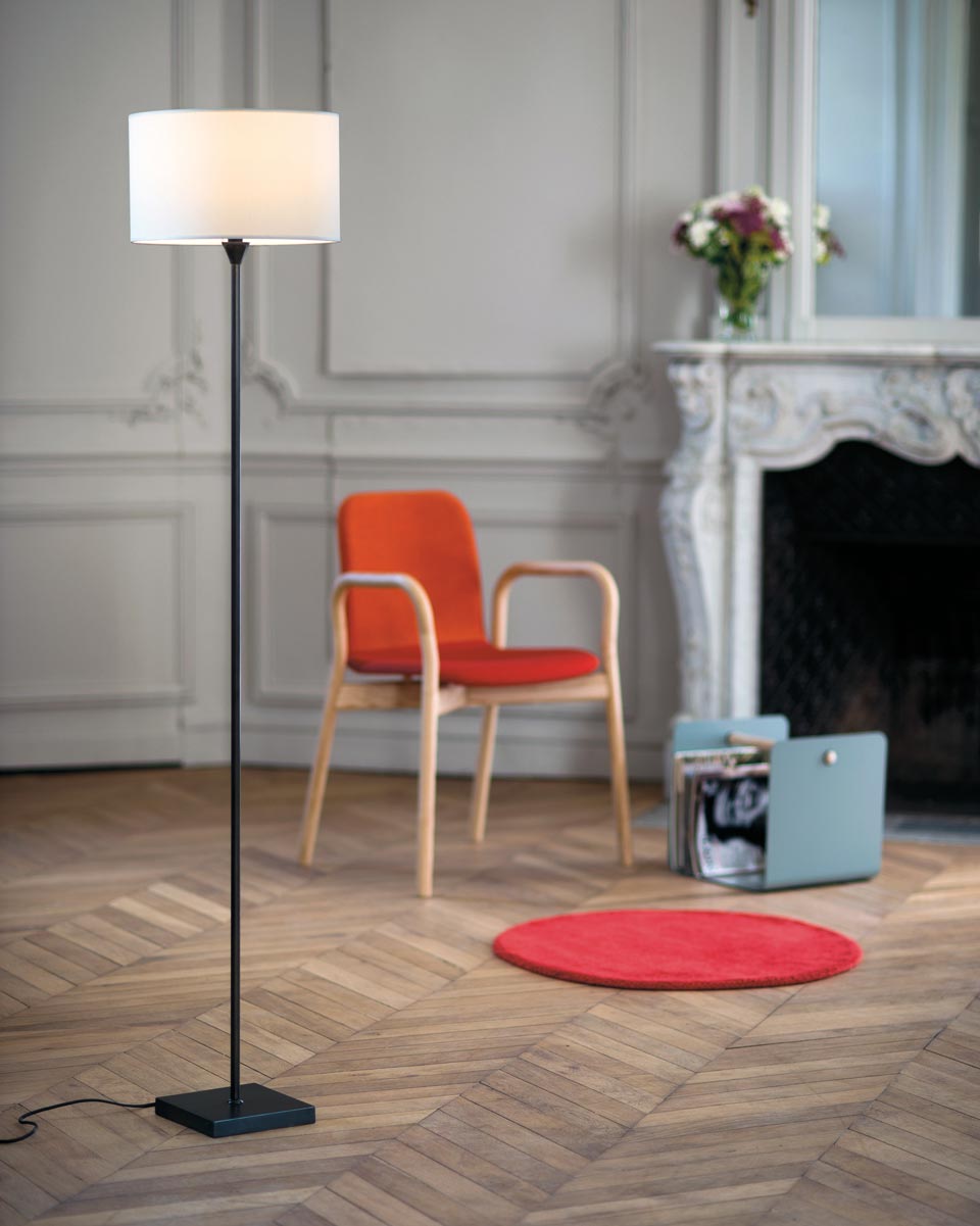 Slim Floorlamp In Brass Ld12 Casadisagne Prestigious Contemporary Slim Floorlamp In Brass Ld12 Casadisagne