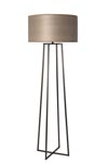 Grand lampadaire quatre pieds reliés en laiton patiné LD76. Casadisagne. Grand lampadaire quatre pieds reliés en laiton patiné LD76. Casadisagne.