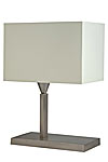 Lampe allongée rectangulaire nickel brossé L132. Casadisagne. Lampe allongée rectangulaire nickel brossé L132. Casadisagne.