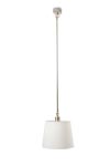 Large brushed nickel pendant and conical shade S01. Casadisagne. Large brushed nickel pendant and conical shade S01. Casadisagne.