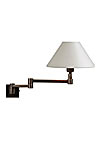 Articulated black patina wall lamp round shade AL370. Casadisagne. Articulated black patina wall lamp round shade AL370. Casadisagne.