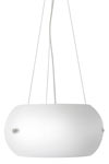Djumbé suspension en verre acidé blanc. Concept Verre. Djumbé suspension en verre acidé blanc. Concept Verre.