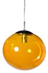 Lux Women suspension simple en verre jaune ambré. Concept Verre. Lux Women suspension simple en verre jaune ambré. Concept Verre.