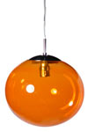 Lux Women suspension simple en verre orange. Concept Verre. Lux Women suspension simple en verre orange. Concept Verre.