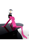 Moonwalkette assise lampe fuchsia. Concept Verre. Moonwalkette assise lampe fuchsia. Concept Verre.