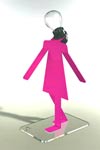 Moonwalkette fushia. Concept Verre. Moonwalkette fushia. Concept Verre.