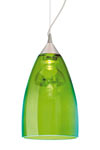 Organza suspension verte. Concept Verre. Organza suspension verte. Concept Verre.