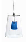 Solo suspension bleue. Concept Verre. Solo suspension bleue. Concept Verre.