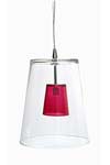 Solo suspension rouge. Concept Verre. Solo suspension rouge. Concept Verre.