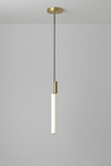 Signal pendant in satin brass 44cm. CVL Luminaires. Signal pendant in satin brass 44cm. CVL Luminaires.