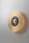Earth-Sober wall lamp in satin brass and graphite small model. CVL Luminaires. Earth-Sober wall lamp in satin brass and graphite small model. CVL Luminaires.