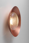 Wok Wall lamp in copper and blown glass with scales pattern. CVL Luminaires. Wok Wall lamp in copper and blown glass with scales pattern. CVL Luminaires.