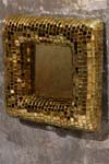 Bombato carré miroir doré 40x40. Davide Medri. Bombato carré miroir doré 40x40. Davide Medri.