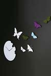 Butterfly pendule papillon ronde blanche. Diamantini & Domeniconi. Butterfly pendule papillon ronde blanche. Diamantini & Domeniconi.