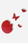 Butterfly pendule papillon ronde rouge. Diamantini & Domeniconi. Butterfly pendule papillon ronde rouge. Diamantini & Domeniconi.