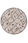 Tapis rond Berber Farandole safran 160cm. Edito Paris. Tapis rond Berber Farandole safran 160cm. Edito Paris.