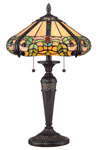 Lampe de table Tiffany feuillage. Elstead Lighting. Lampe de table Tiffany feuillage. Elstead Lighting.