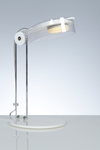 Bye lampe de bureau blanche en polycarbonate transparent. Emporium. Bye lampe de bureau blanche en polycarbonate transparent. Emporium.