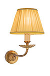 Applique murale orientable en bronze vieilli et tissu fin plissé Adara. Estro. Applique murale orientable en bronze vieilli et tissu fin plissé Adara. Estro.