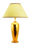 Lampe feuille d'or sur céramique Wetar modèle arrondi. Estro. Lampe feuille d'or sur céramique Wetar modèle arrondi. Estro.