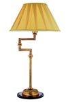 Lampe orientable en bronze cannelé abat-jour plissé Deimos. Estro. Lampe orientable en bronze cannelé abat-jour plissé Deimos. Estro.