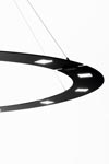 Jupiter grande suspension disque 200cm aluminium laqué noir mat. f-sign. Jupiter grande suspension disque 200cm aluminium laqué noir mat. f-sign.