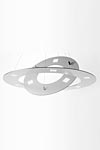 Saturn suspension disque 80cm aluminium laqué blanc mat. f-sign. Saturn suspension disque 80cm aluminium laqué blanc mat. f-sign.