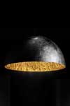 Magma G very large black pendant with gold-finish interior. Faro. Magma G very large black pendant with gold-finish interior. Faro.