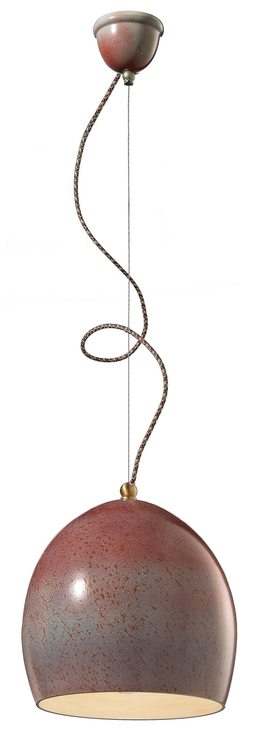 Suspension Vague C1414 style rétro et aspect grainé Ferroluce Luminaires en céramique et